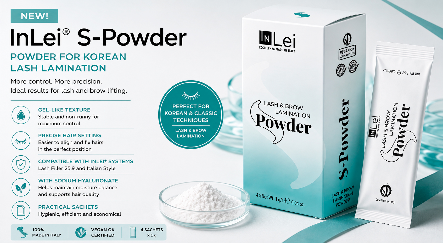 New! InLei® S-Powder for Korean Lash Lifting